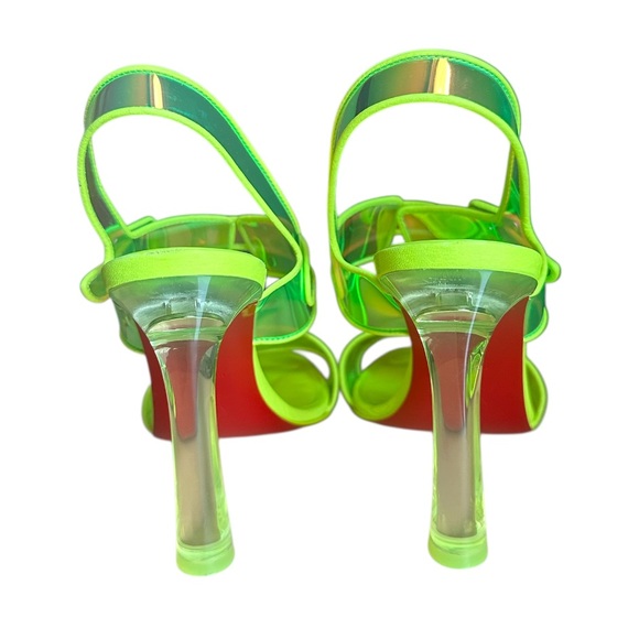 Christian Louboutin Loubi Duniss Holographic heels 100mm RETAIL 1,095 - Picture 10 of 12